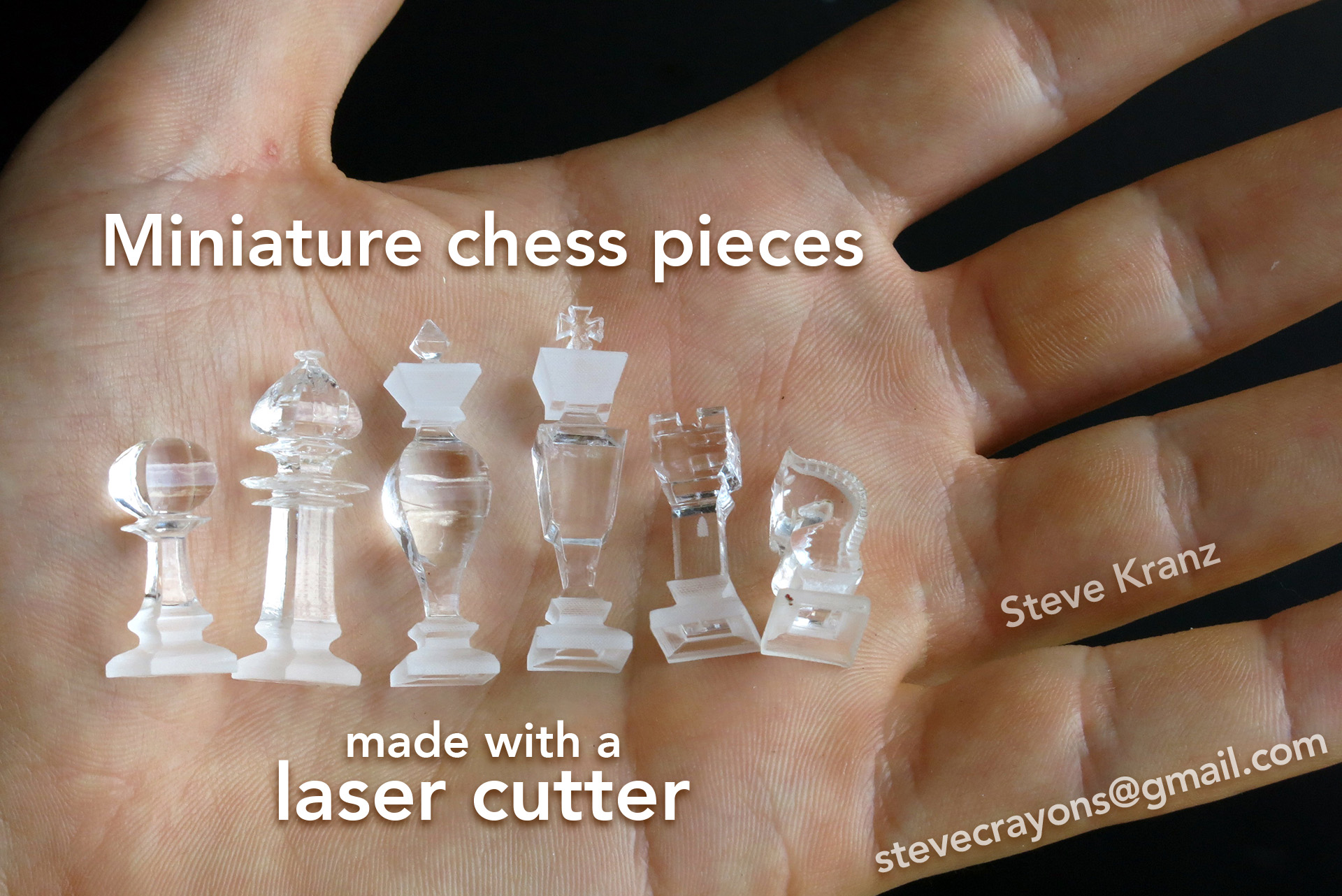 The set held in an open palm